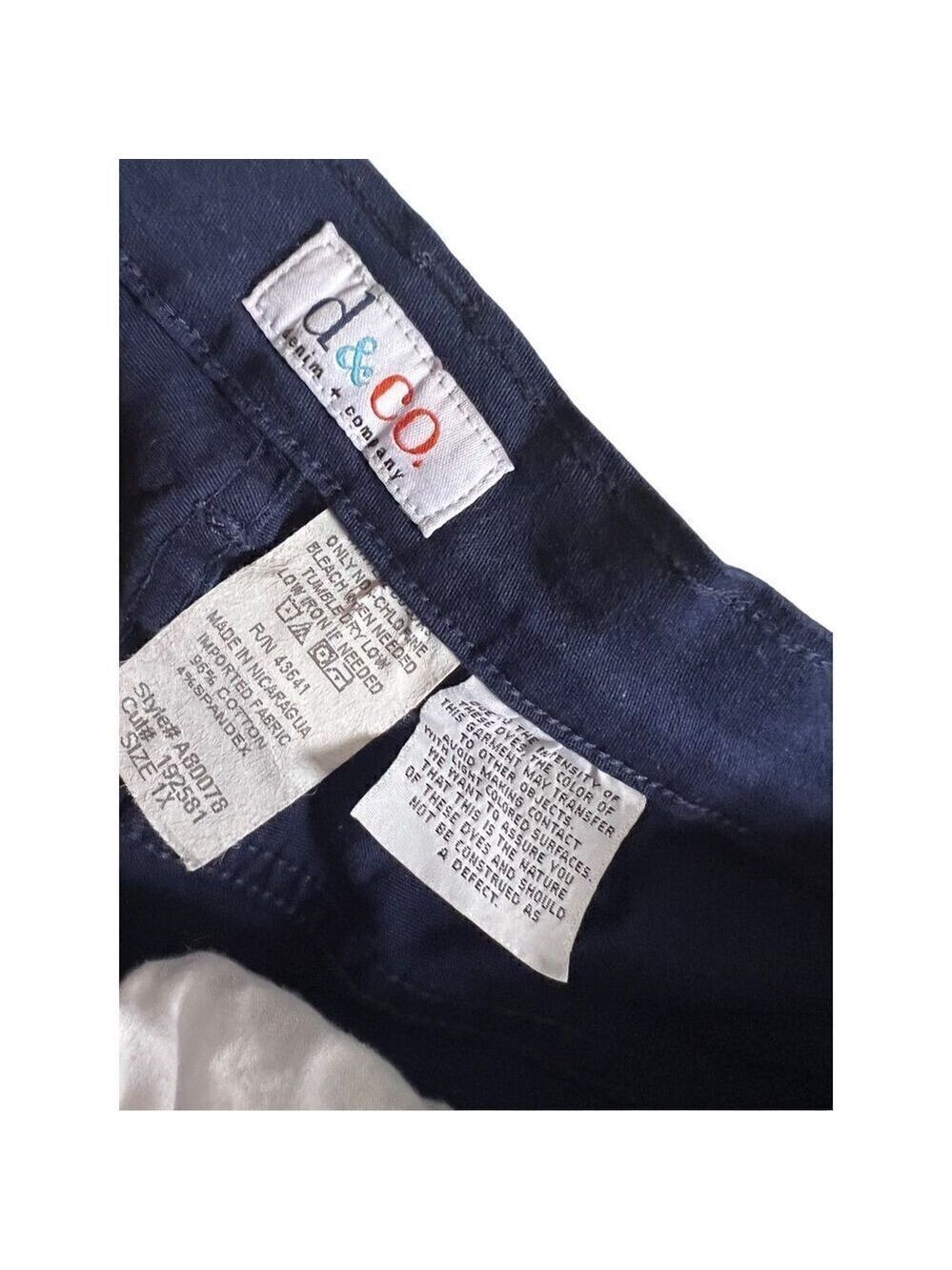 Denim & Company D& Co. navy blue Bermuda shorts size 1X - Picture 5 of 5